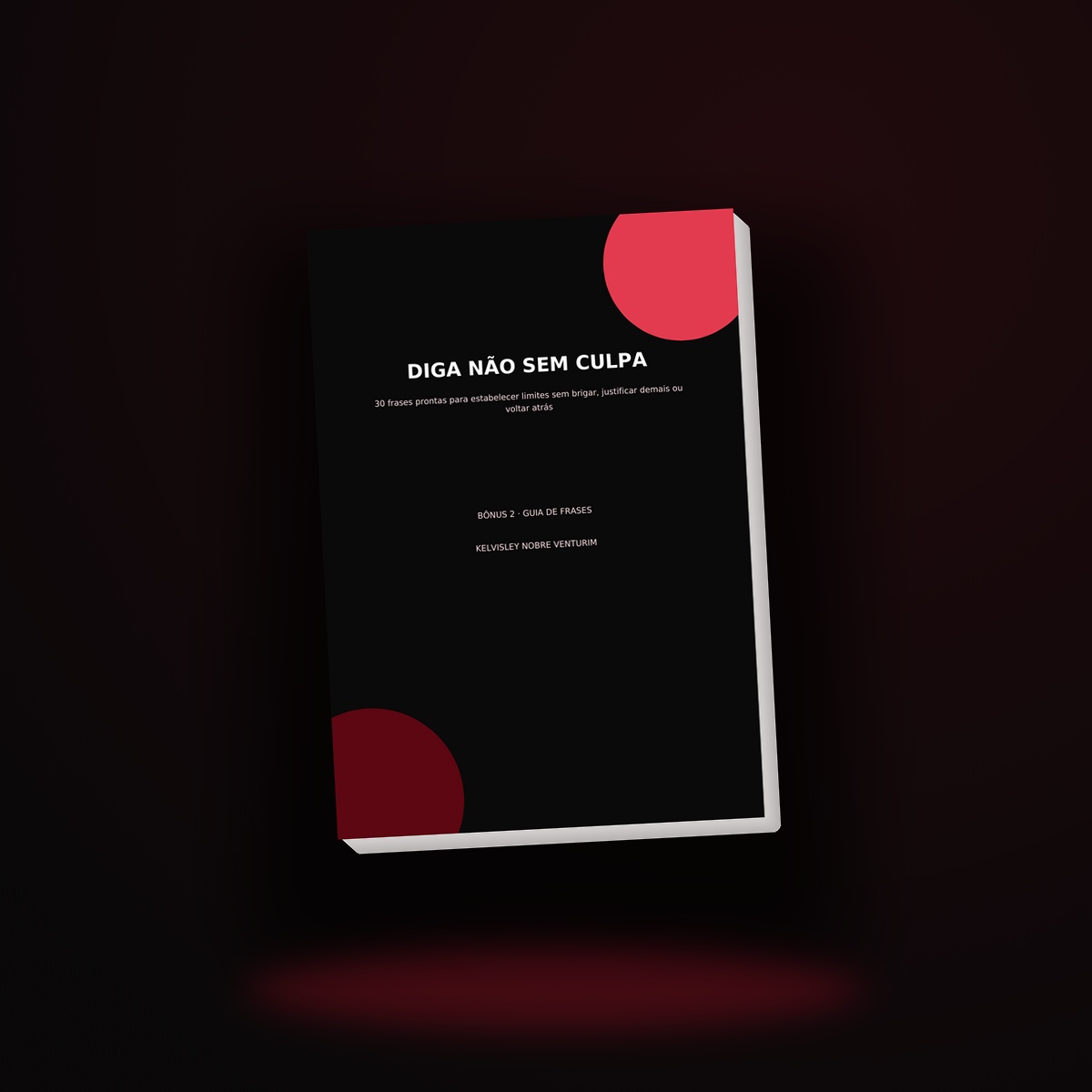 Mockup do Diga Não Sem Culpa